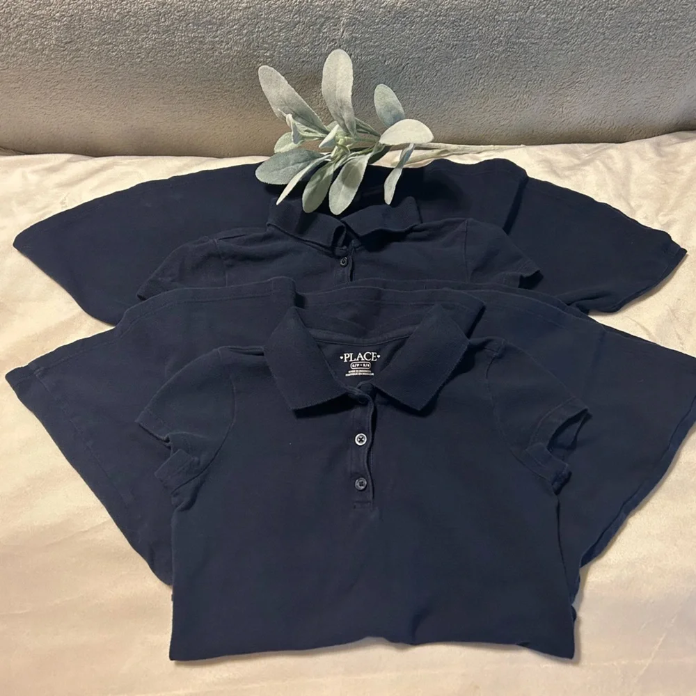 The Children's Place Girls Uniform Pique Polo Dress - Lot of 2